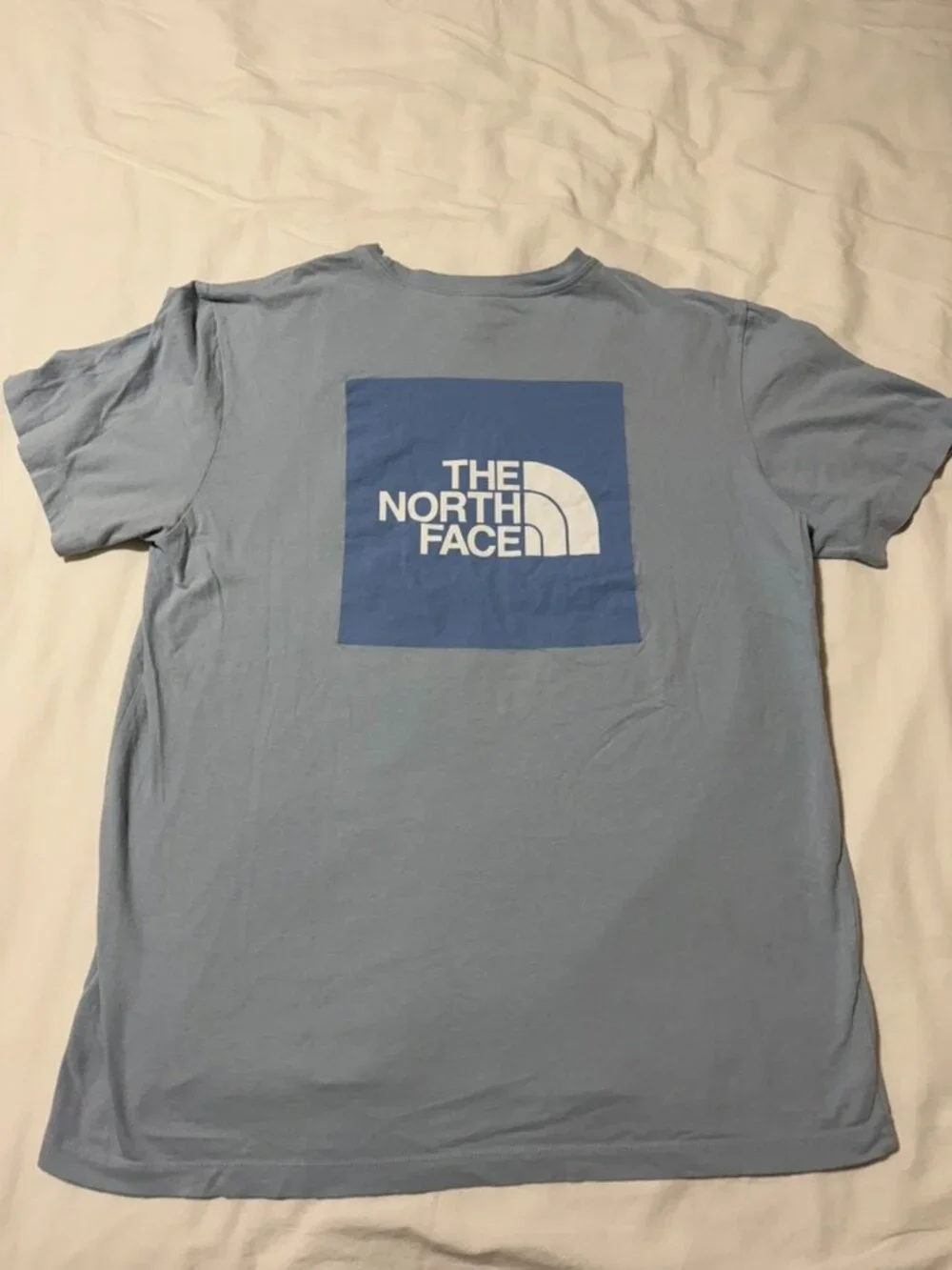The North Face Men’s Large Blue Logo Graphic T-Shirt 100% Cotton
